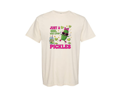 brand:Comfort Colors|color:Ivory|Funny Pickle Queen Graphic T-Shirt