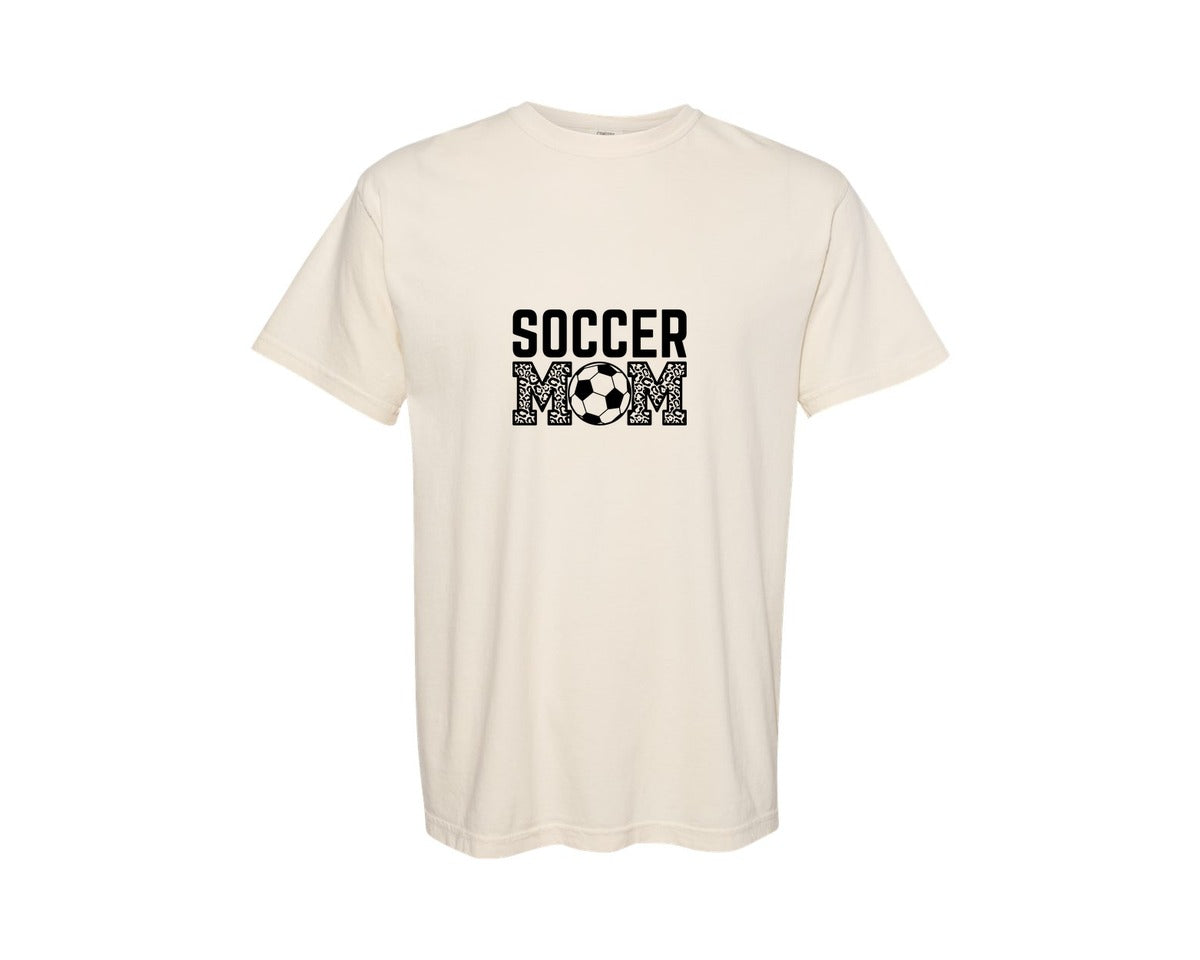 brand:Comfort Colors|color:Ivory|Soccer Mom Svgsoccer Mom Shirt Svgpng Graphic T-Shirt