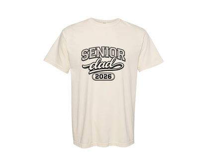 brand:Comfort Colors|color:Ivory|Senior Dad Class Of 2026 3 Graphic T-Shirt