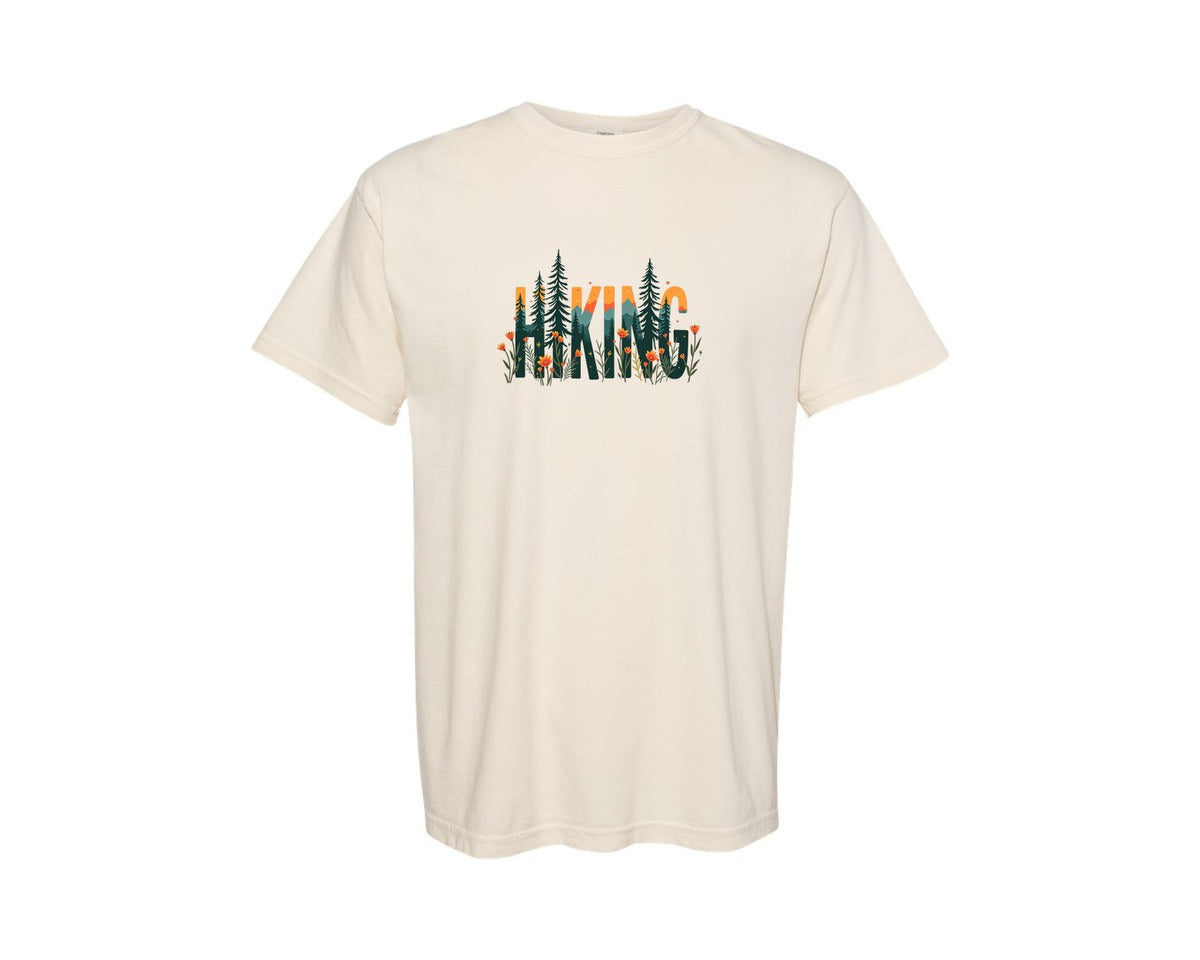brand:Comfort Colors|color:Ivory|Nature Word Mountains Wildflowers Graphic T-Shirt