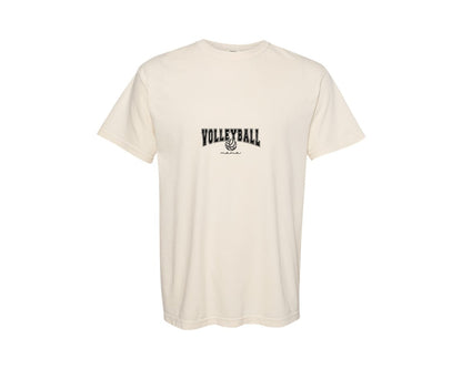 brand:Comfort Colors|color:Ivory|Varsity Mom Volleyball Mama 2 Graphic T-Shirt