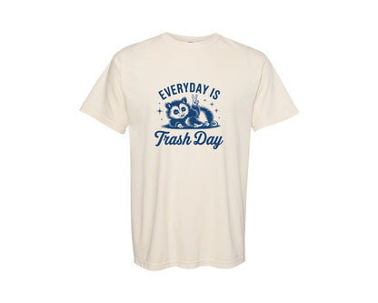 brand:Comfort Colors|color:Ivory|Everyday Is Trash Day Design Graphic T-Shirt