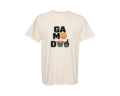 brand:Comfort Colors|color:Ivory|Game Day Basketball Dad Graphic T-Shirt
