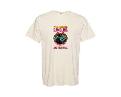 brand:Comfort Colors|color:Ivory|Casino Gambling Is Colorful Dramatic And Graphic T-Shirt
