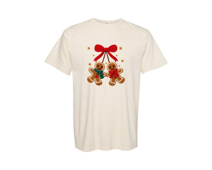 brand:Comfort Colors|color:Ivory|Knitted Christmas Graphic T-Shirt