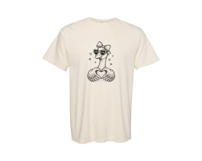 brand:Comfort Colors|color:Ivory|Cute Goose Love Xoxo Valentine Graphic T-Shirt