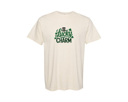 brand:Comfort Colors|color:Ivory|Lucky Charm St Patricks Day 9 Graphic T-Shirt