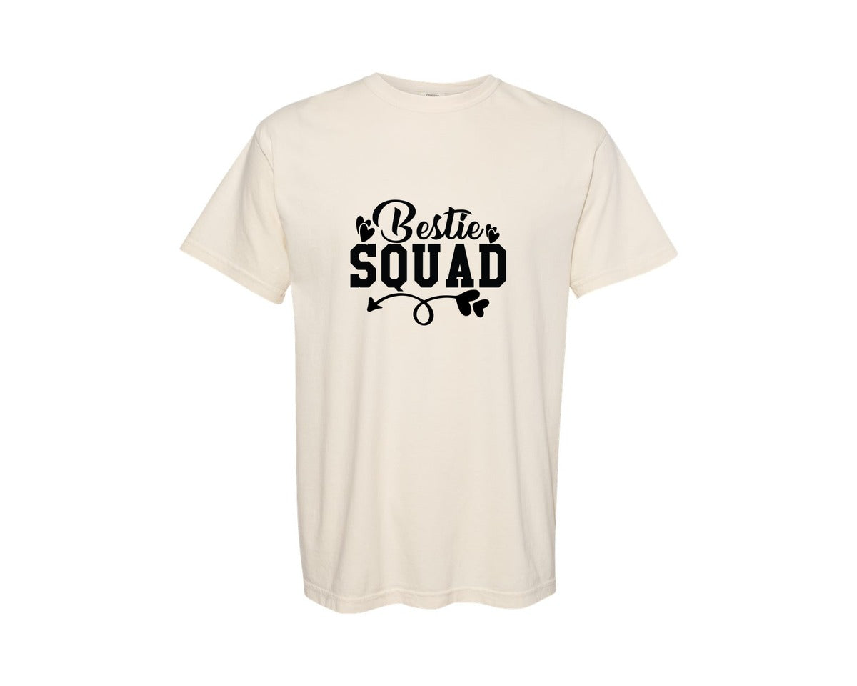 brand:Comfort Colors|color:Ivory|Bestie Squad 91 Graphic T-Shirt