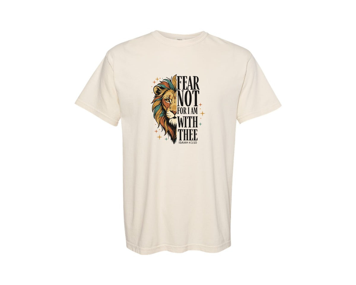 brand:Comfort Colors|color:Ivory|Fear Not For I Am With Thee Graphic T-Shirt