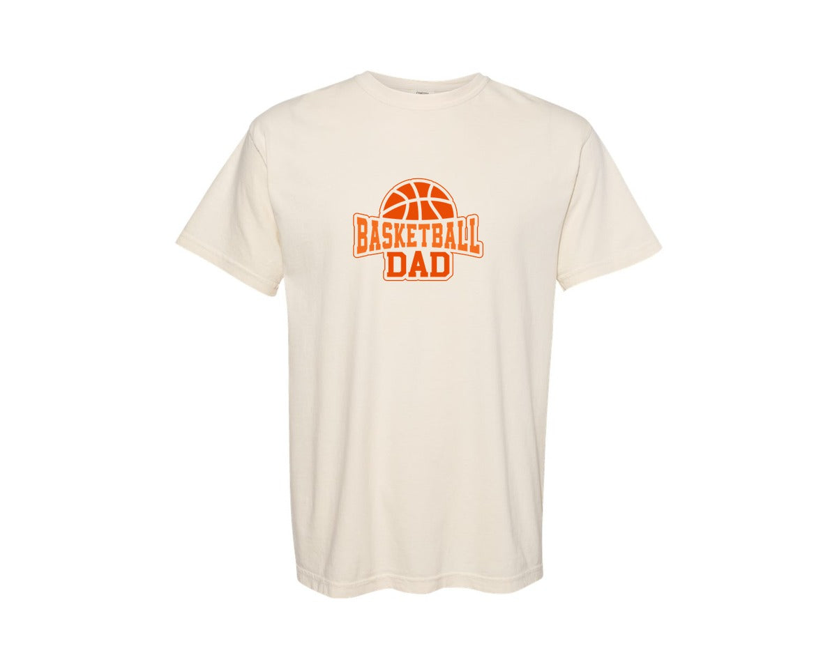 brand:Comfort Colors|color:Ivory|Basketball T Shirt Design Basketball Dad 2 Graphic T-Shirt