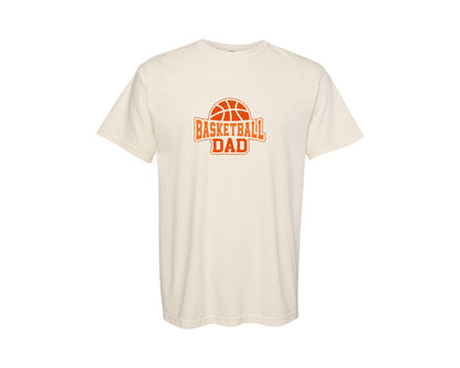 brand:Comfort Colors|color:Ivory|Basketball T Shirt Design Basketball Dad 2 Graphic T-Shirt