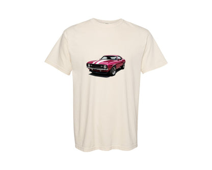 brand:Comfort Colors|color:Ivory|Watercolor Muscle Cars Wate 35 Graphic T-Shirt