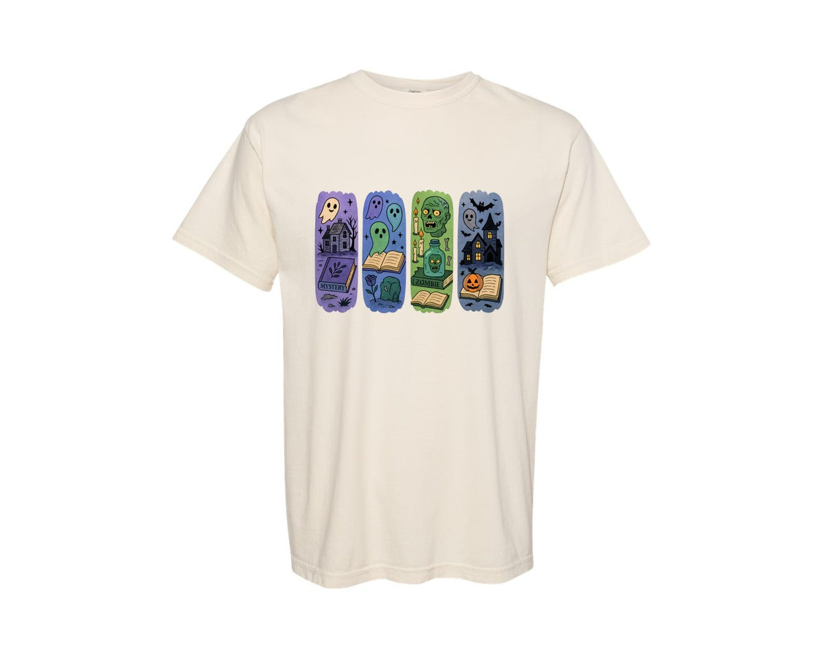 brand:Comfort Colors|color:Ivory|Book Lovers Brushstroke 3 Graphic T-Shirt