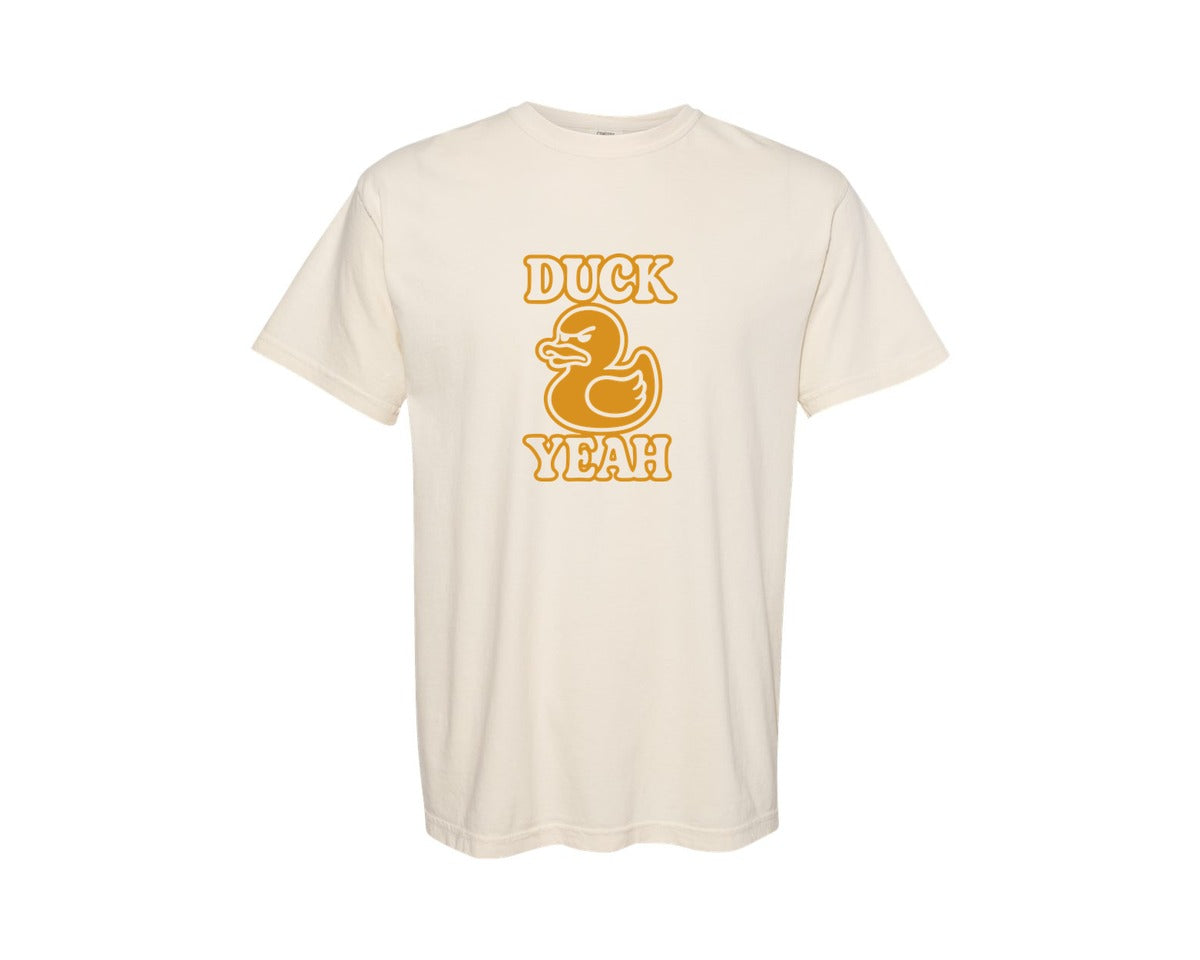 brand:Comfort Colors|color:Ivory|Duck Yeah Sarcastic Humor Meme Pun Graphic T-Shirt