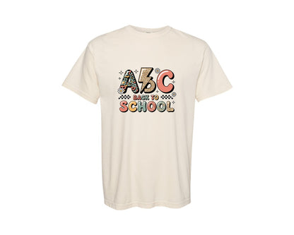 brand:Comfort Colors|color:Ivory|Back To School 5 Graphic T-Shirt