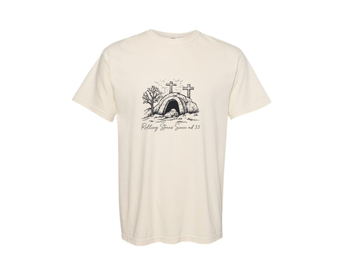 brand:Comfort Colors|color:Ivory|Rolling Stones Svgretro Music Lover Graphic T-Shirt