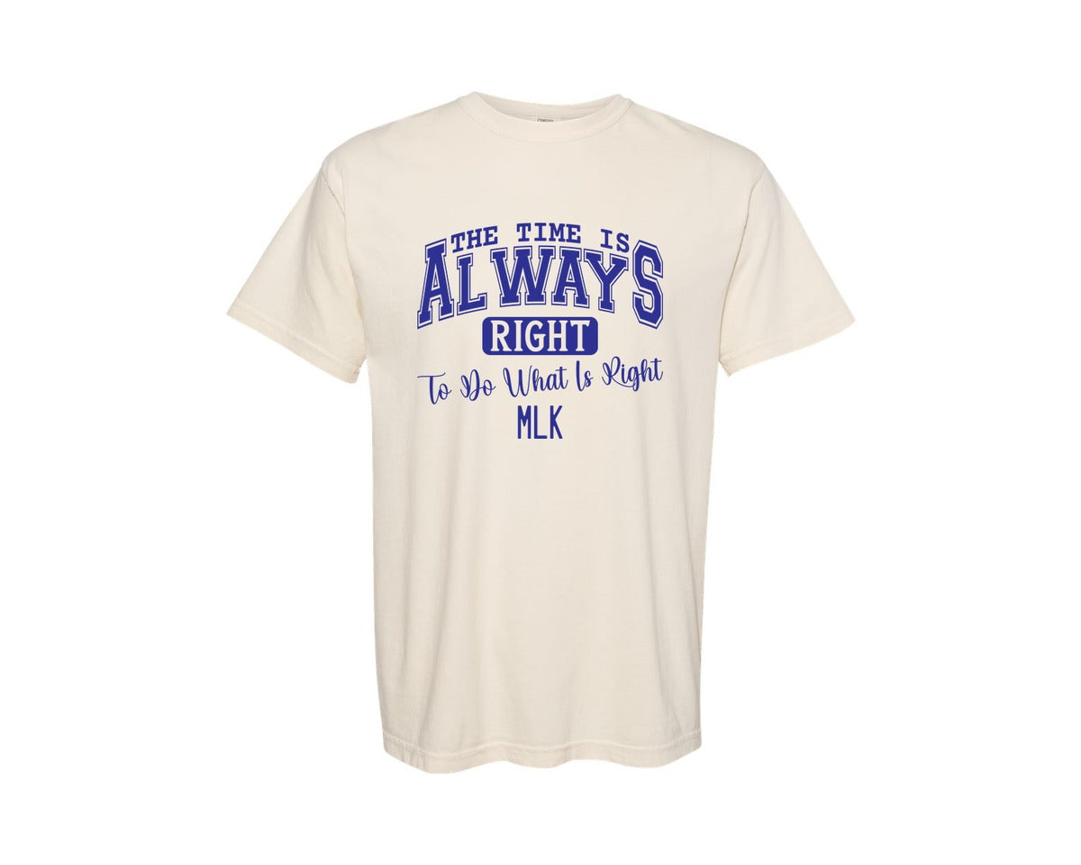 brand:Comfort Colors|color:Ivory|Martin Luther King Jr Design Graphic T-Shirt