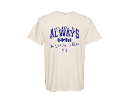 brand:Comfort Colors|color:Ivory|Martin Luther King Jr Design Graphic T-Shirt