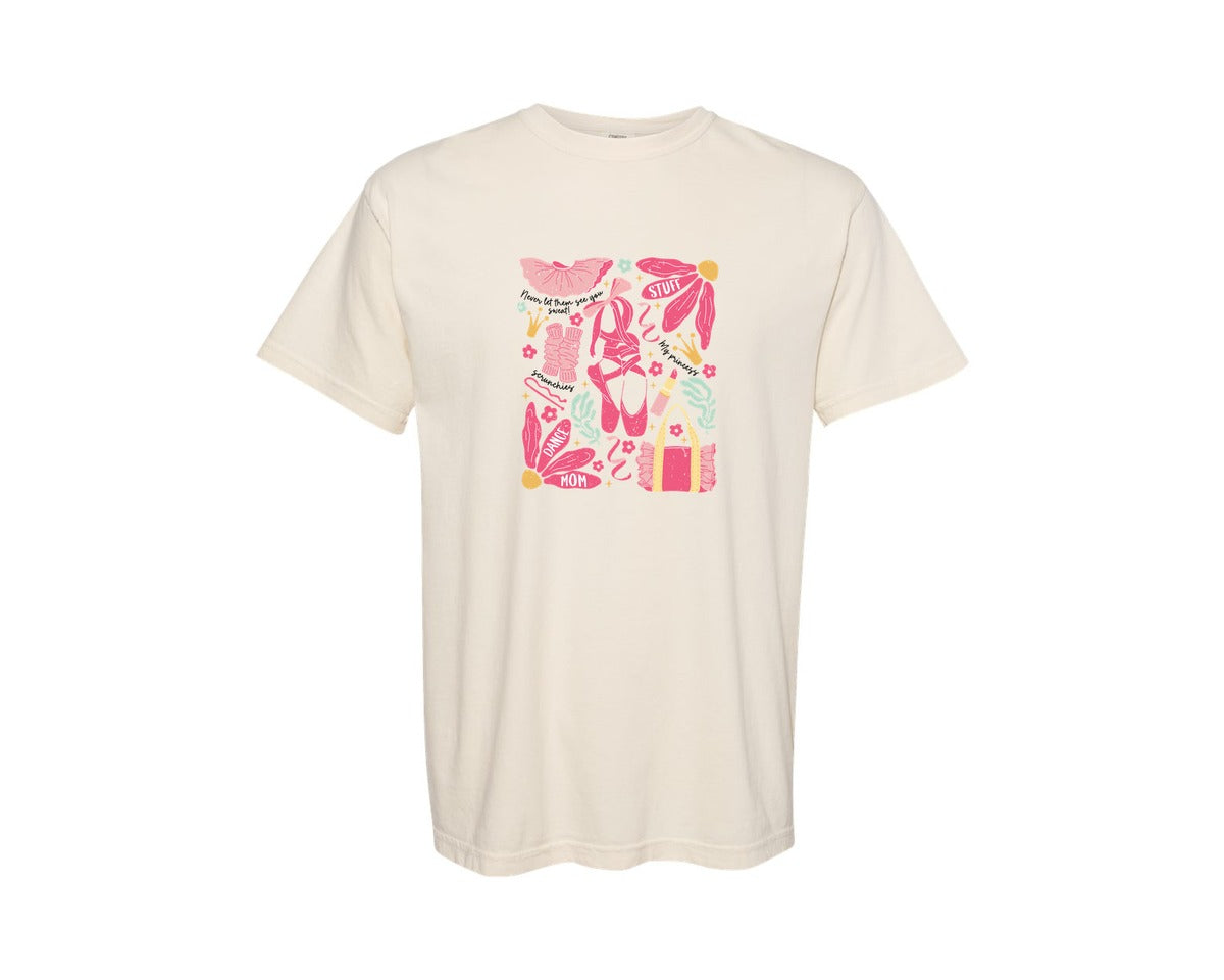 brand:Comfort Colors|color:Ivory|Dance Mom Stuff Pngcant Talk Right Now Graphic T-Shirt
