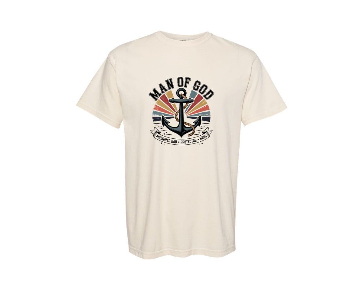 brand:Comfort Colors|color:Ivory|Fathers Day Dad Happy Fathers 2 Graphic T-Shirt