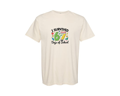 brand:Comfort Colors|color:Ivory|Funny 67 T Shirt Design 4 Graphic T-Shirt