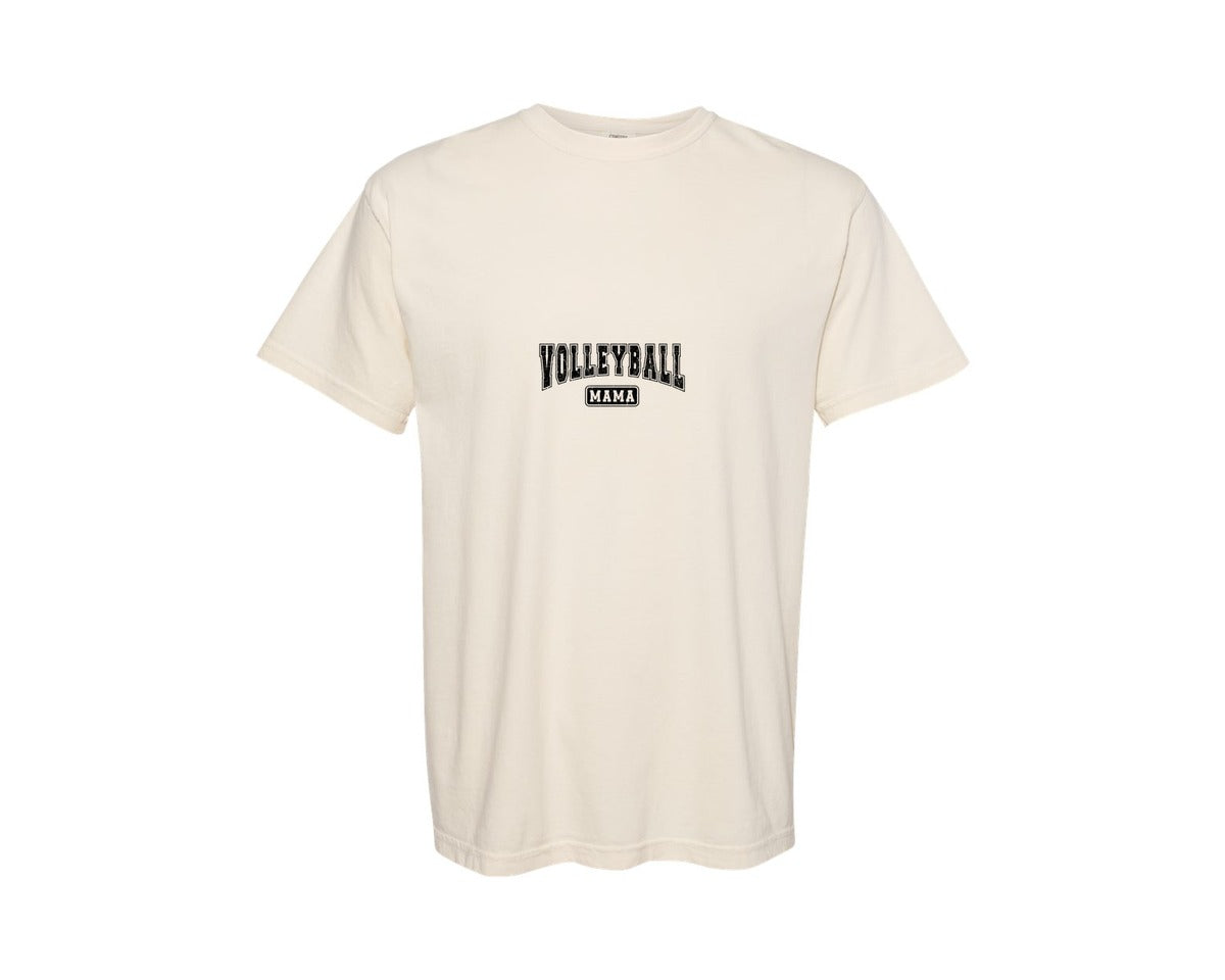 brand:Comfort Colors|color:Ivory|Volleyball Mom Volleyball Mama 4 Graphic T-Shirt