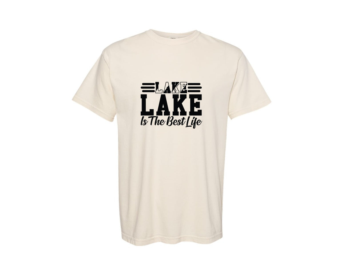 brand:Comfort Colors|color:Ivory|Lake Life Is The Best Life 29 Graphic T-Shirt