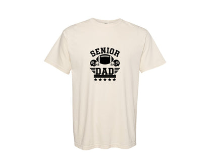 brand:Comfort Colors|color:Ivory|Senior Dad 2026 Football Pride 2 Graphic T-Shirt