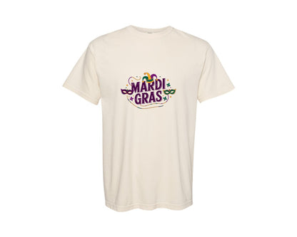 brand:Comfort Colors|color:Ivory|Mardi Gras Design 73 Graphic T-Shirt