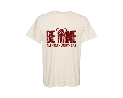 brand:Comfort Colors|color:Ivory|Be Mine Valentines Heart Valentines Graphic T-Shirt