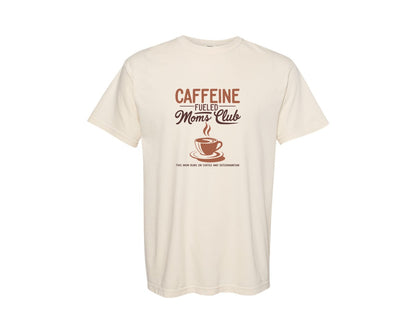 brand:Comfort Colors|color:Ivory|Coffee Mom Club Mothers Day Shirt Graphic T-Shirt