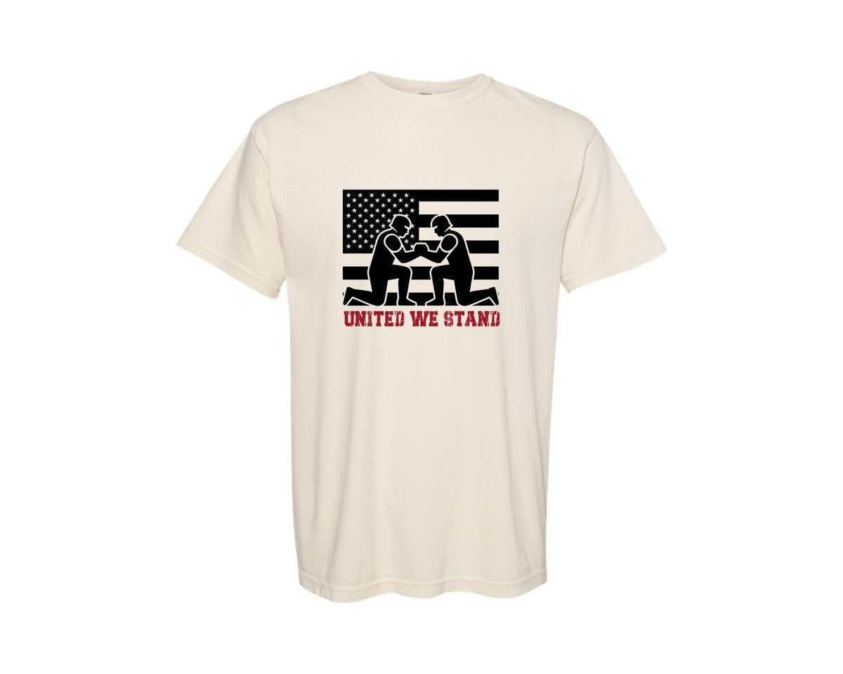brand:Comfort Colors|color:Ivory|United We Stand Patriotic Graphic T-Shirt