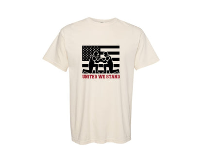brand:Comfort Colors|color:Ivory|United We Stand Patriotic Graphic T-Shirt