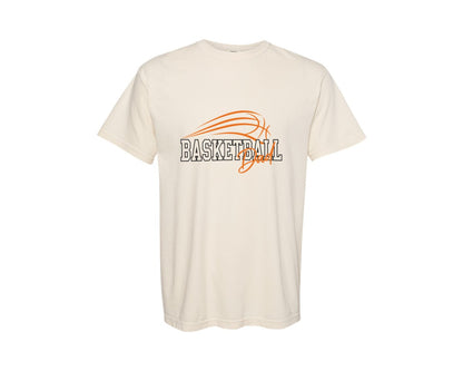 brand:Comfort Colors|color:Ivory|Basketball Dad Athletic Sports Design Graphic T-Shirt