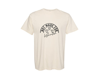 brand:Comfort Colors|color:Ivory|Christmas Cold Not Made For Winter Graphic T-Shirt