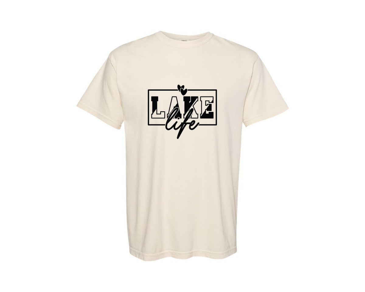 brand:Comfort Colors|color:Ivory|Lake Junkie 26 Graphic T-Shirt