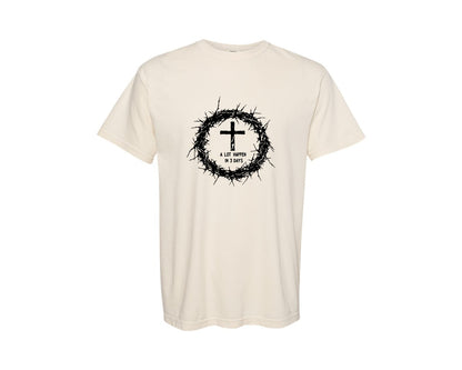 brand:Comfort Colors|color:Ivory|He Is Risen Christian Easter 4 Graphic T-Shirt