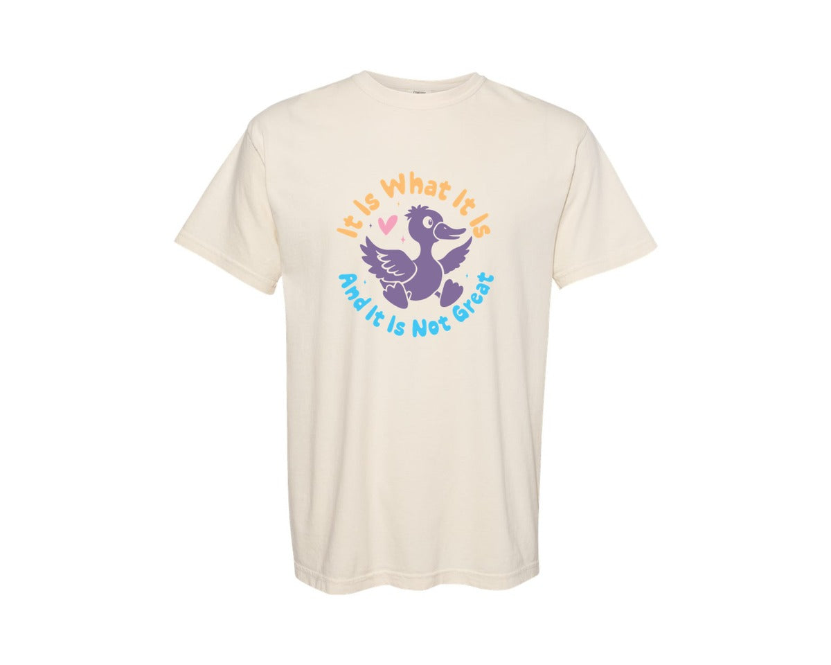 brand:Comfort Colors|color:Ivory|It Is What It Is And It Is Not Great 12 Graphic T-Shirt