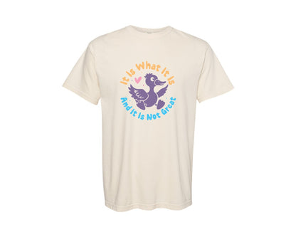 brand:Comfort Colors|color:Ivory|It Is What It Is And It Is Not Great 12 Graphic T-Shirt
