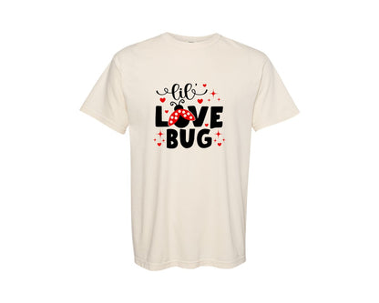 brand:Comfort Colors|color:Ivory|Lil Love Bug Valentines Day Graphic T-Shirt