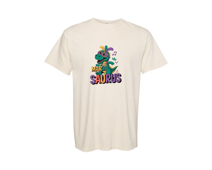 brand:Comfort Colors|color:Ivory|Mardi Saurus Design Graphic T-Shirt