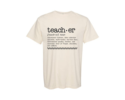 brand:Comfort Colors|color:Ivory|Teacher Words Teacher Graphic T-Shirt