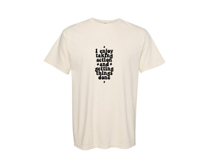 brand:Comfort Colors|color:Ivory|Affirmation Graphic T-Shirt