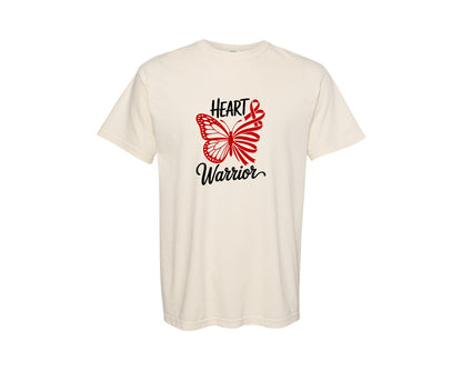 brand:Comfort Colors|color:Ivory|Heart Warrior Butterfly Awareness Graphic T-Shirt