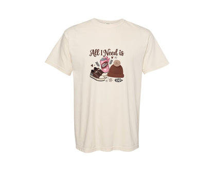 brand:Comfort Colors|color:Ivory|All I Need Is Dr Pepper Graphic T-Shirt