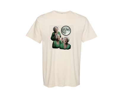 brand:Comfort Colors|color:Ivory|Three Grandma Moon Grandma Graphic T-Shirt