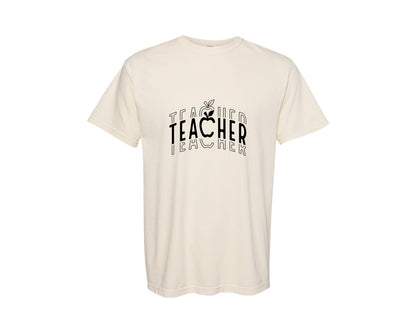 brand:Comfort Colors|color:Ivory|Teacher Teacher Life Shirt Graphic T-Shirt