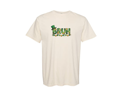 brand:Comfort Colors|color:Ivory|St Patricks Day Bruh Graphic T-Shirt