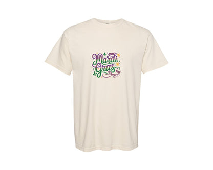brand:Comfort Colors|color:Ivory|Mardi Gras Design 18 Graphic T-Shirt