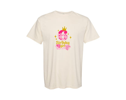 brand:Comfort Colors|color:Ivory|My 6Th Birthday Birthday Mermaid Graphic T-Shirt